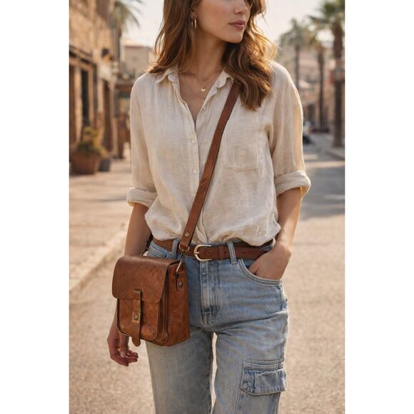 Patricia Nash Handbags - SOLD Patricia Nash Lari British Tan Leather Crossbody | Western Boho